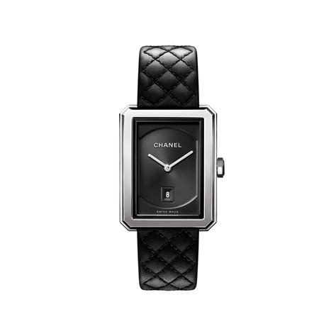 chanel watch leather strap|BOY·FRIEND COUTURE Watch Steel .